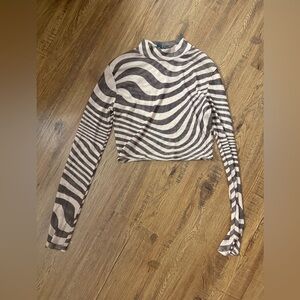 Striped Long Sleeve Women's Top